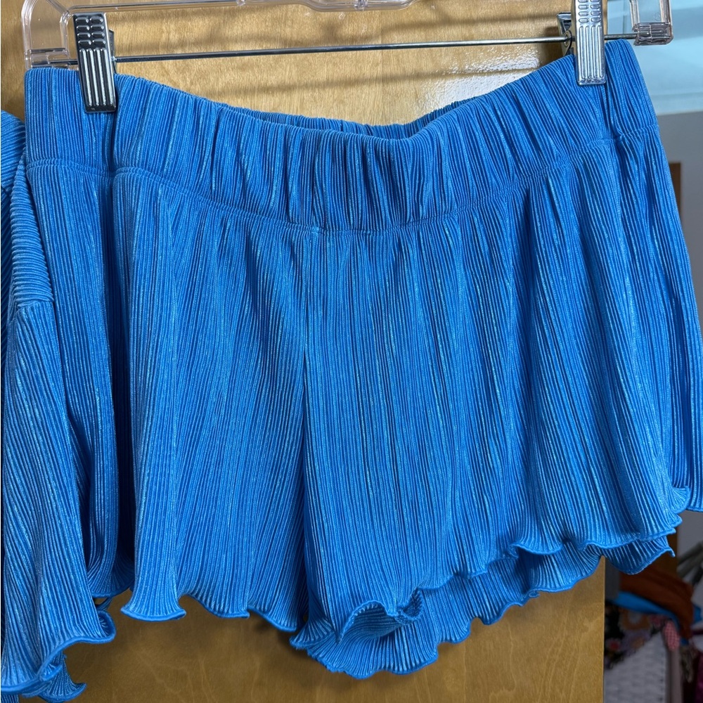 Colsie Ribbed Blue Two Piece Set - Picture 6 of 7